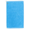 Premium Golf Towel w/ Upper Left Corner Hook & Grommet (Color Imprinted)